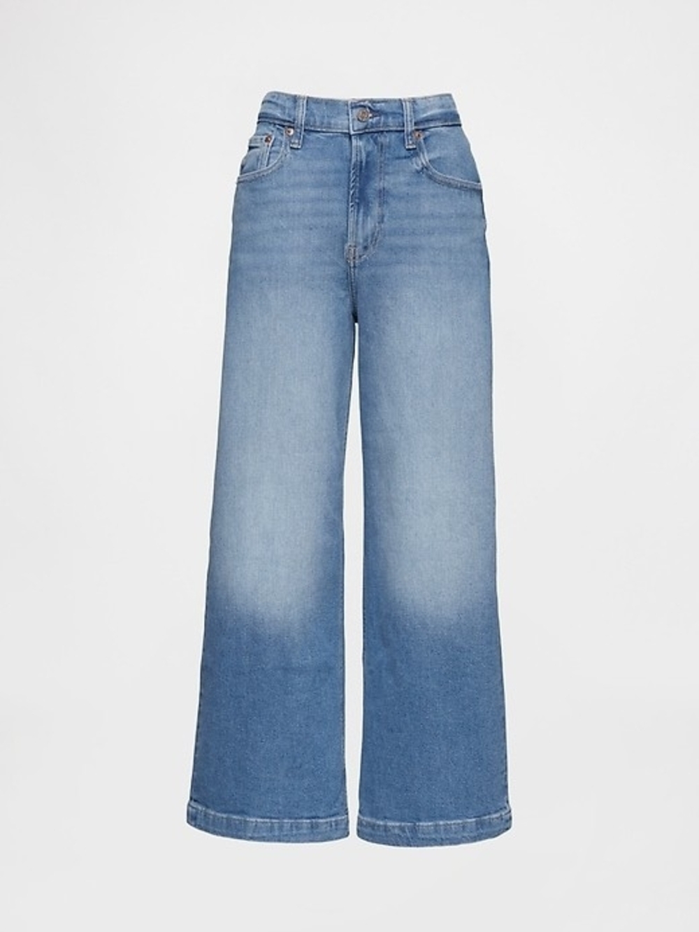 GAP Light Blue Wide-Leg High-Rise Jeans